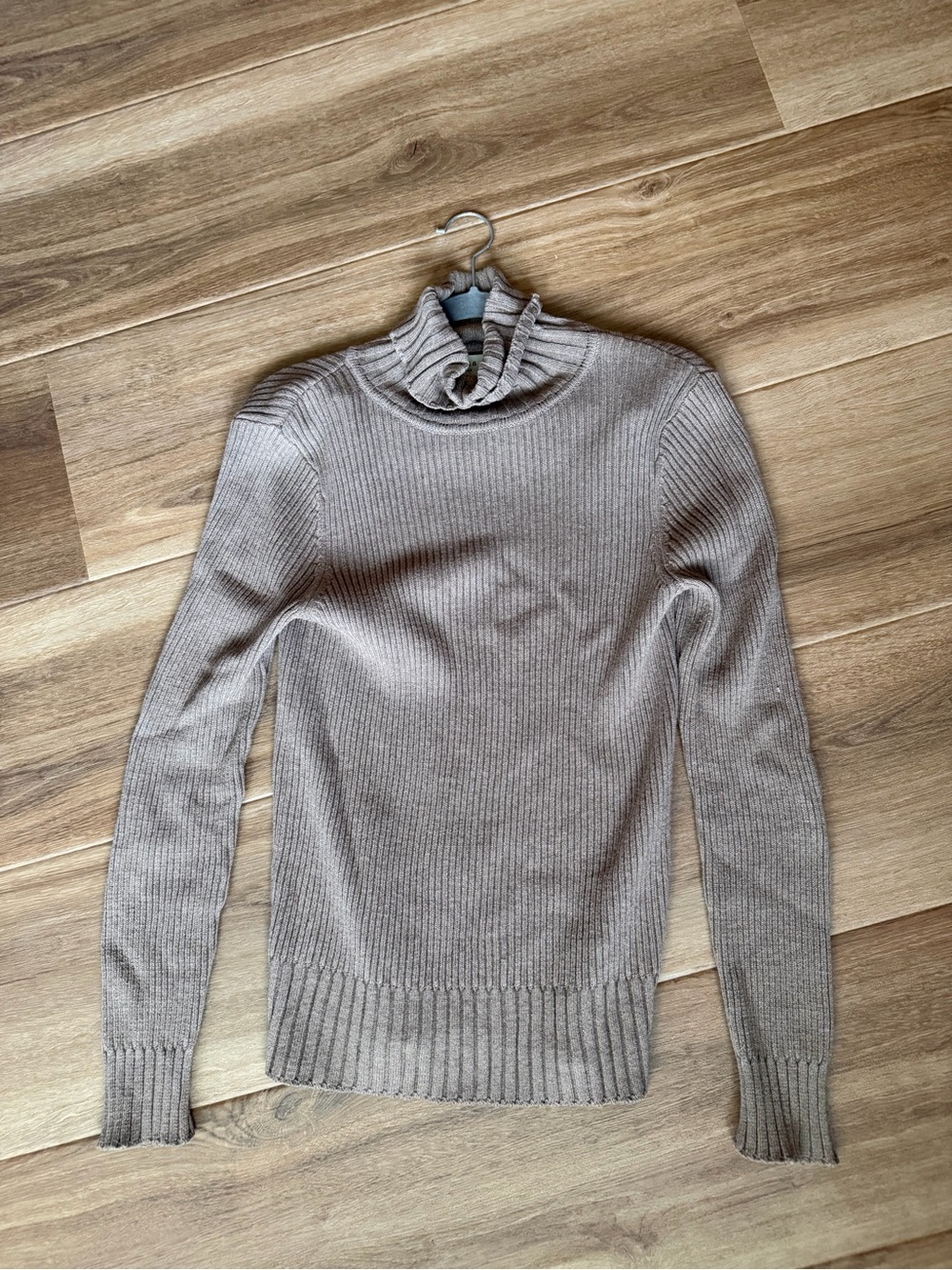 Sonoma Ribbed Turtleneck Sweater - Taupe